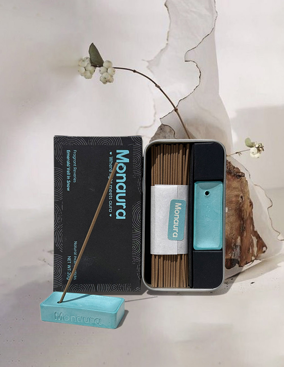 emerald veil in snow